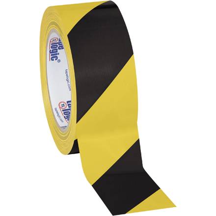 2" x 36 yds. Black/Yellow (3 Pack) Tape Logic<span class='rtm'>®</span> Striped Vinyl Safety Tape