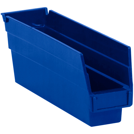 11 <span class='fraction'>5/8</span> x 2 <span class='fraction'>3/4</span> x 4" Blue Plastic Shelf Bin Boxes