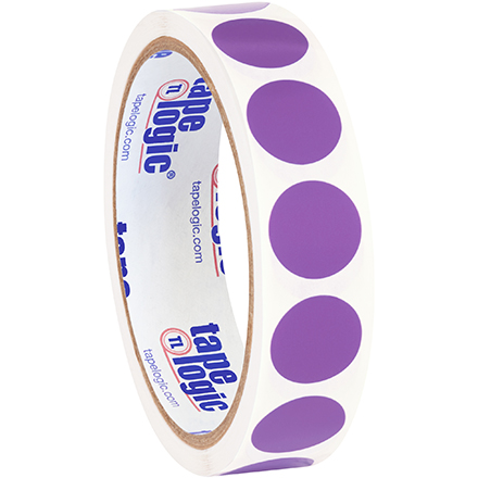 3/4" Purple Inventory Circle Labels
