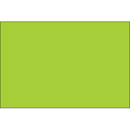 4 x 6" Fluorescent Green Inventory Rectangle Labels