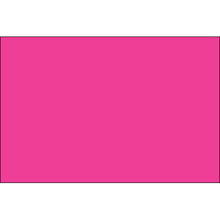 4 x 6" Fluorescent Pink Inventory Rectangle Labels