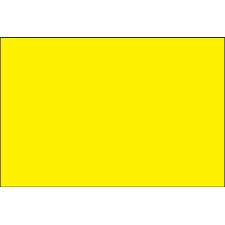 3 x 6" Fluorescent Yellow Inventory Rectangle Labels