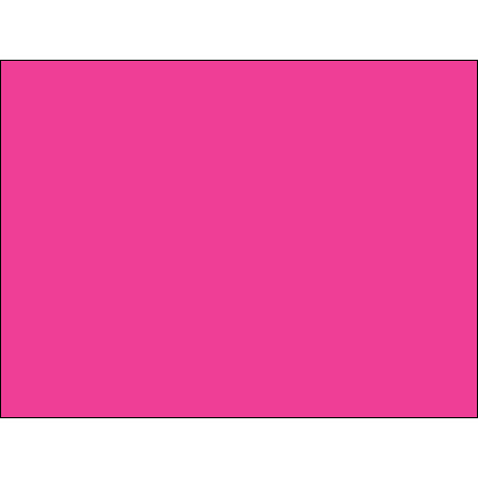 3 x 4" Fluorescent Pink Inventory Rectangle Labels