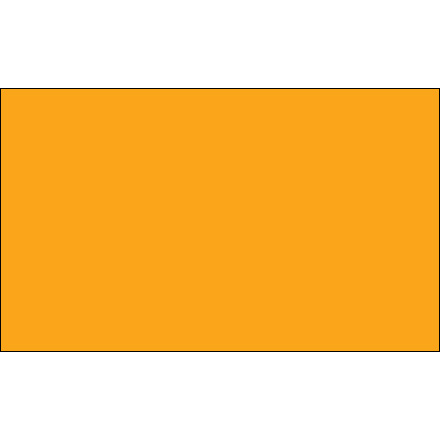 3 x 5" Fluorescent Orange Inventory Rectangle Labels