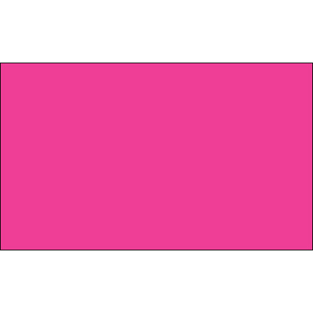 3 x 5" Fluorescent Pink Inventory Rectangle Labels