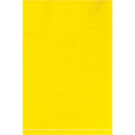 6 x 9" - 2 Mil Yellow Flat Poly Bags