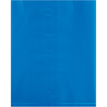 8 x 10" - 2 Mil Blue Flat Poly Bags