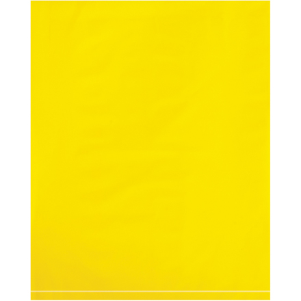 8 x 10" - 2 Mil Yellow Flat Poly Bags