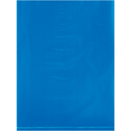 9 x 12" - 2 Mil Blue Flat Poly Bags