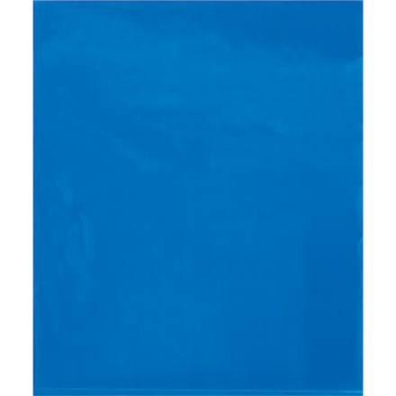 15 x 18" - 2 Mil Blue Flat Poly Bags