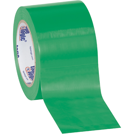 3" x 36 yds. Green Tape Logic<span class='rtm'>®</span> Solid Vinyl Safety Tape