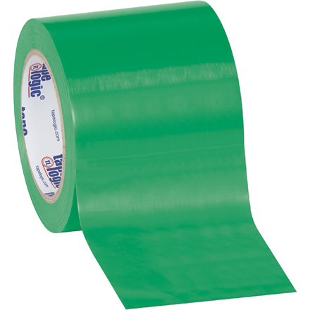 4" x 36 yds. Green Tape Logic<span class='rtm'>®</span> Solid Vinyl Safety Tape