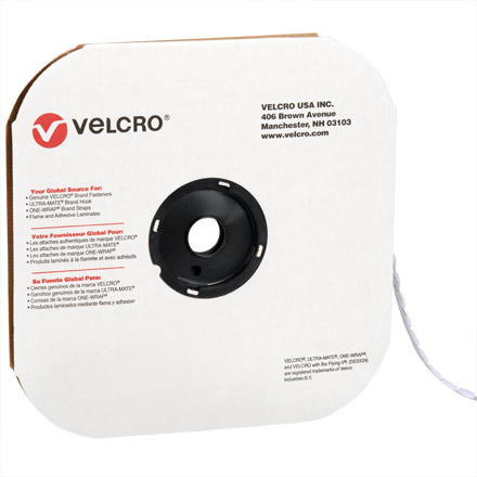 1/2" - Loop - White VELCRO<span class='afterCapital'><span class='rtm'>®</span></span> Brand Tape - Individual Dots