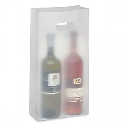 Gusseted Poly Bags with Handle - 3 Mil