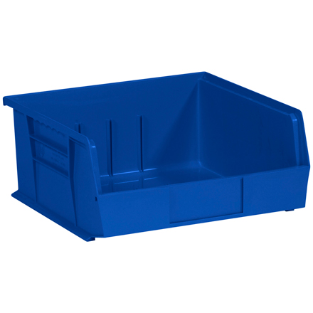 10 <span class='fraction'>7/8</span> x 11 x 5" Blue Plastic Stack & Hang Bin Boxes