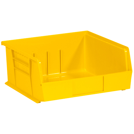 10 <span class='fraction'>7/8</span> x 11 x 5" Yellow Plastic Stack & Hang Bin Boxes