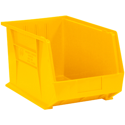 18 x 11 x 10" Yellow Plastic Stack & Hang Bin Boxes