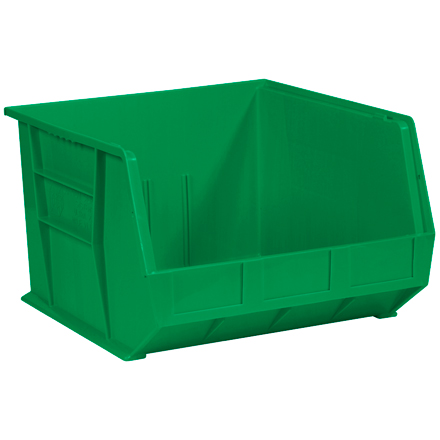 18 x 16 <span class='fraction'>1/2</span> x 11" Green Plastic Stack & Hang Bin Boxes