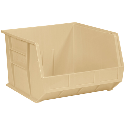 18" x 16 <span class='fraction'>1/2</span>" x 11" Ivory Plastic Stack & Hang Bin Boxes