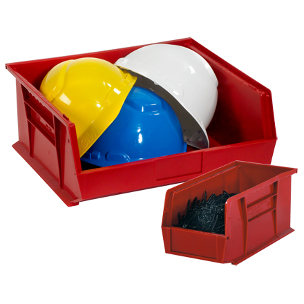 18 x 8 <span class='fraction'>1/4</span> x 9" Red Plastic Stack & Hang Bins