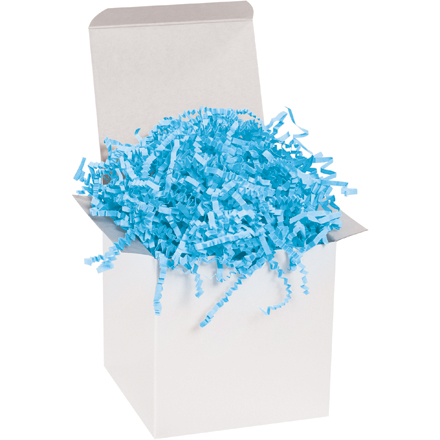 10 lb. Sky Blue Crinkle Paper