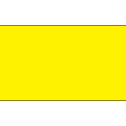 3 x 9" Fluorescent Yellow Inventory Rectangle Labels