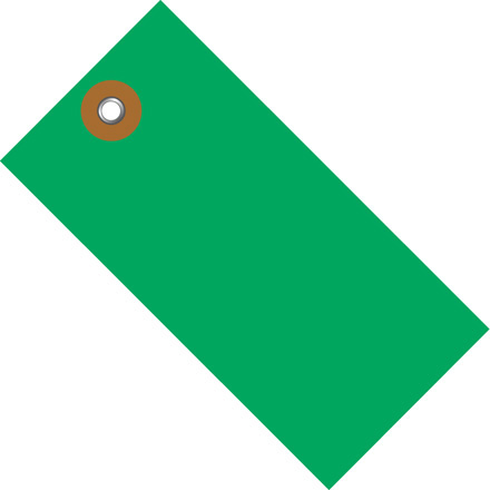 5 <span class='fraction'>3/4</span> x 2 <span class='fraction'>7/8</span>" Green Tyvek<span class='rtm'>®</span> Shipping Tag