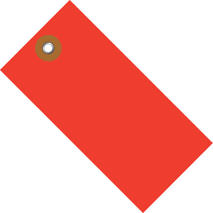 3 <span class='fraction'>1/4</span> x 1 <span class='fraction'>5/8</span>" Red Tyvek<span class='rtm'>®</span> Shipping Tag