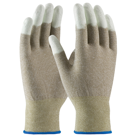 ESD Fingertip Coated Nylon Gloves - Small