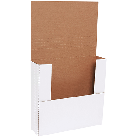 12 x 11 <span class='fraction'>1/2</span> x 3" White Easy-Fold Mailers
