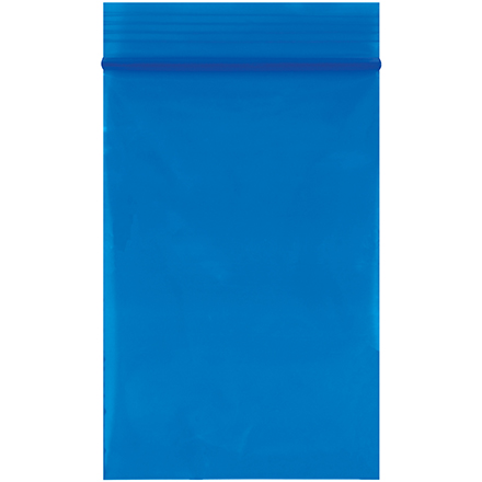 2 x 3" - 2 Mil Blue Reclosable Poly Bags