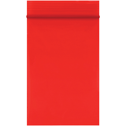 2 x 3" - 2 Mil Red Reclosable Poly Bags