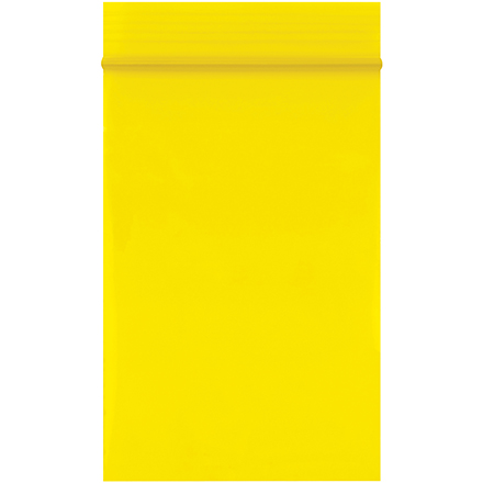 2 x 3" - 2 Mil Yellow Reclosable Poly Bags