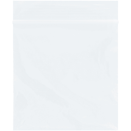 3 x 3" - 2 Mil White Reclosable Poly Bags