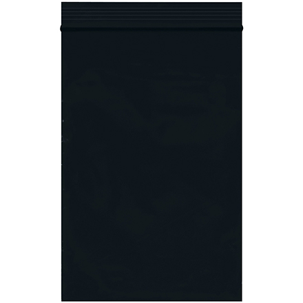 4 x 6" - 2 Mil Black Reclosable Poly Bags