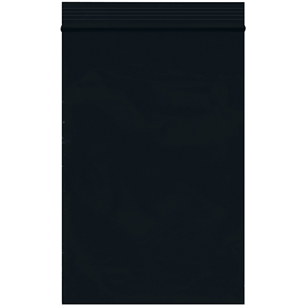 4 x 6" - 2 Mil Black Reclosable Poly Bags
