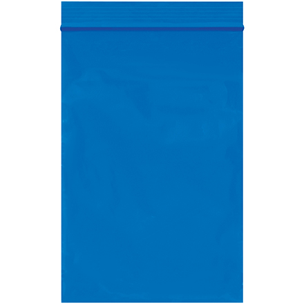 4 x 6" - 2 Mil Blue Reclosable Poly Bags