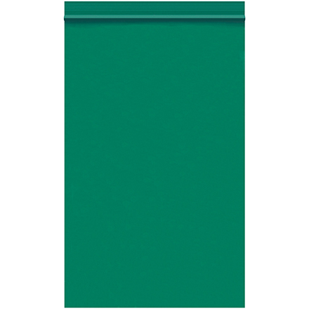 5 x 8" - 2 Mil Green Reclosable Poly Bags