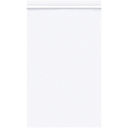 5 x 8" - 2 Mil White Reclosable Poly Bags