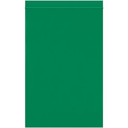 6 x 9" - 2 Mil Green Reclosable Poly Bags