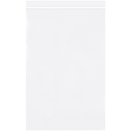 6 x 9" - 2 Mil White Reclosable Poly Bags