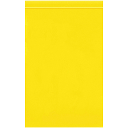 6 x 9" - 2 Mil Yellow Reclosable Poly Bags