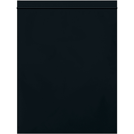 8 x 10" - 2 Mil Black Reclosable Poly Bags