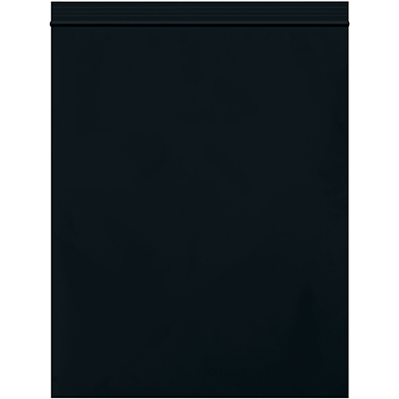 8 x 10" - 2 Mil Black Reclosable Poly Bags