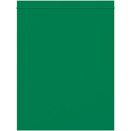 8 x 10" - 2 Mil Green Reclosable Poly Bags