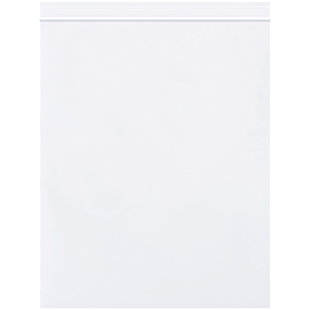 8 x 10" - 2 Mil White Reclosable Poly Bags