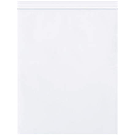 8 x 10" - 2 Mil White Reclosable Poly Bags