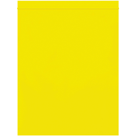 8 x 10" - 2 Mil Yellow Reclosable Poly Bags