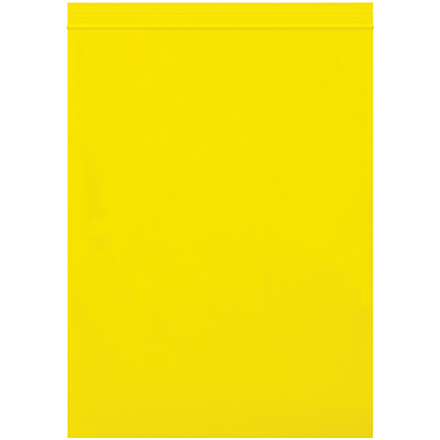 9 x 12" - 2 Mil Yellow Reclosable Poly Bags