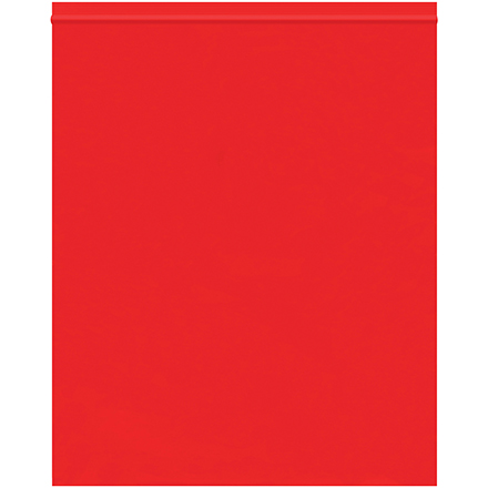 10 x 12" - 2 Mil Red Reclosable Poly Bags
